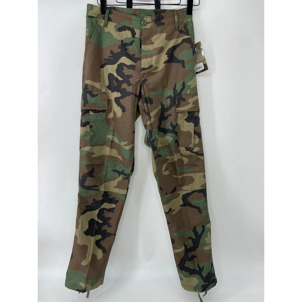 Rothco Camo Pants Mens Small Regular Cargo Woodland 5947 Tactical Military BDU